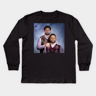 Klay and Steph - Step Brothers Kids Long Sleeve T-Shirt